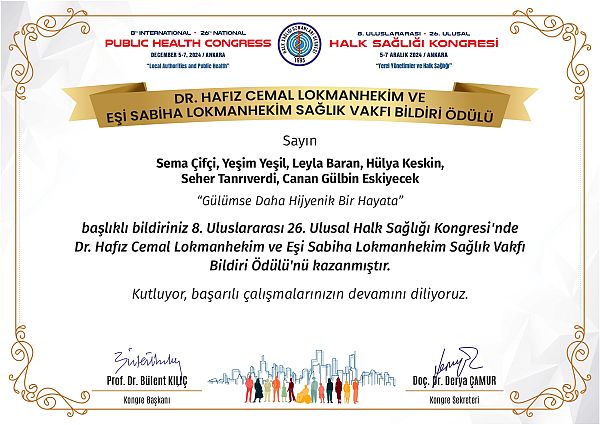 Vakfımız Halk Sağlığı Kongresi'ni  2021'de de Destekledi.